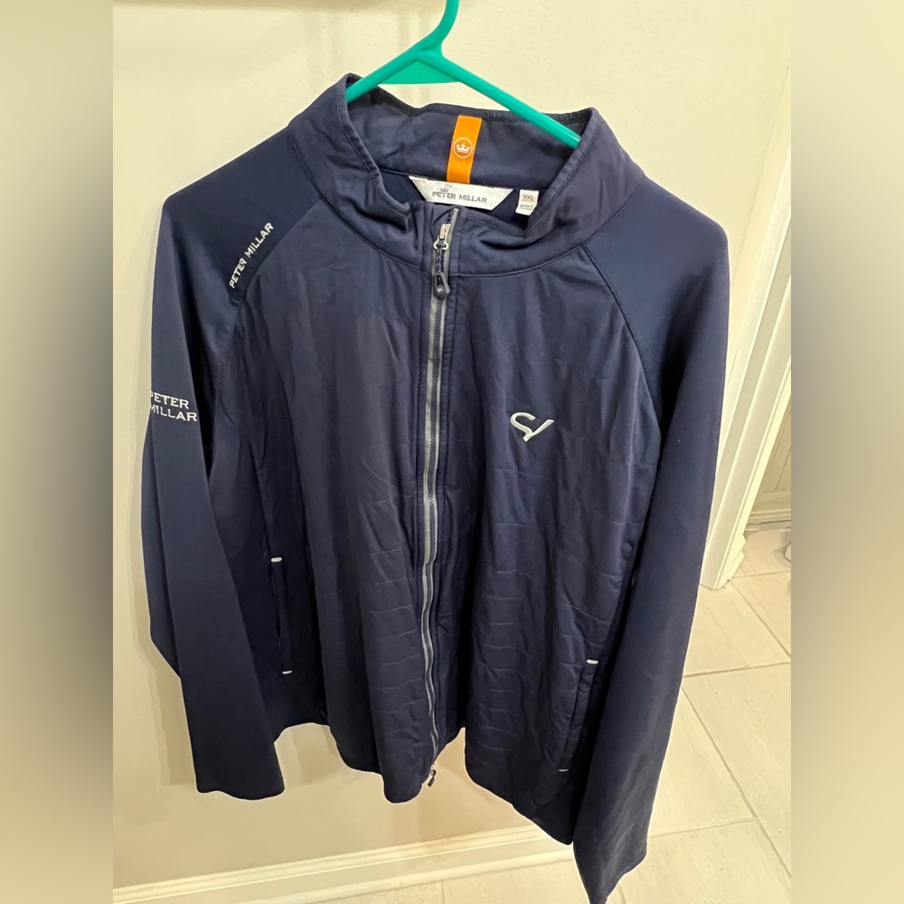 Peter Millar. Sand Valley logo. XXL. Navy blue zip up